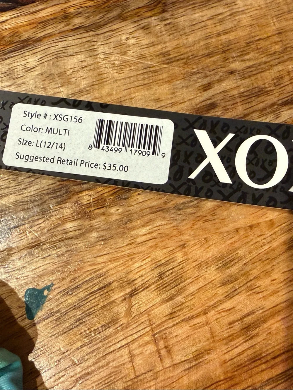 XOXO Pineapple Ruffle Detail Bikini Size Large 12/14 NWT